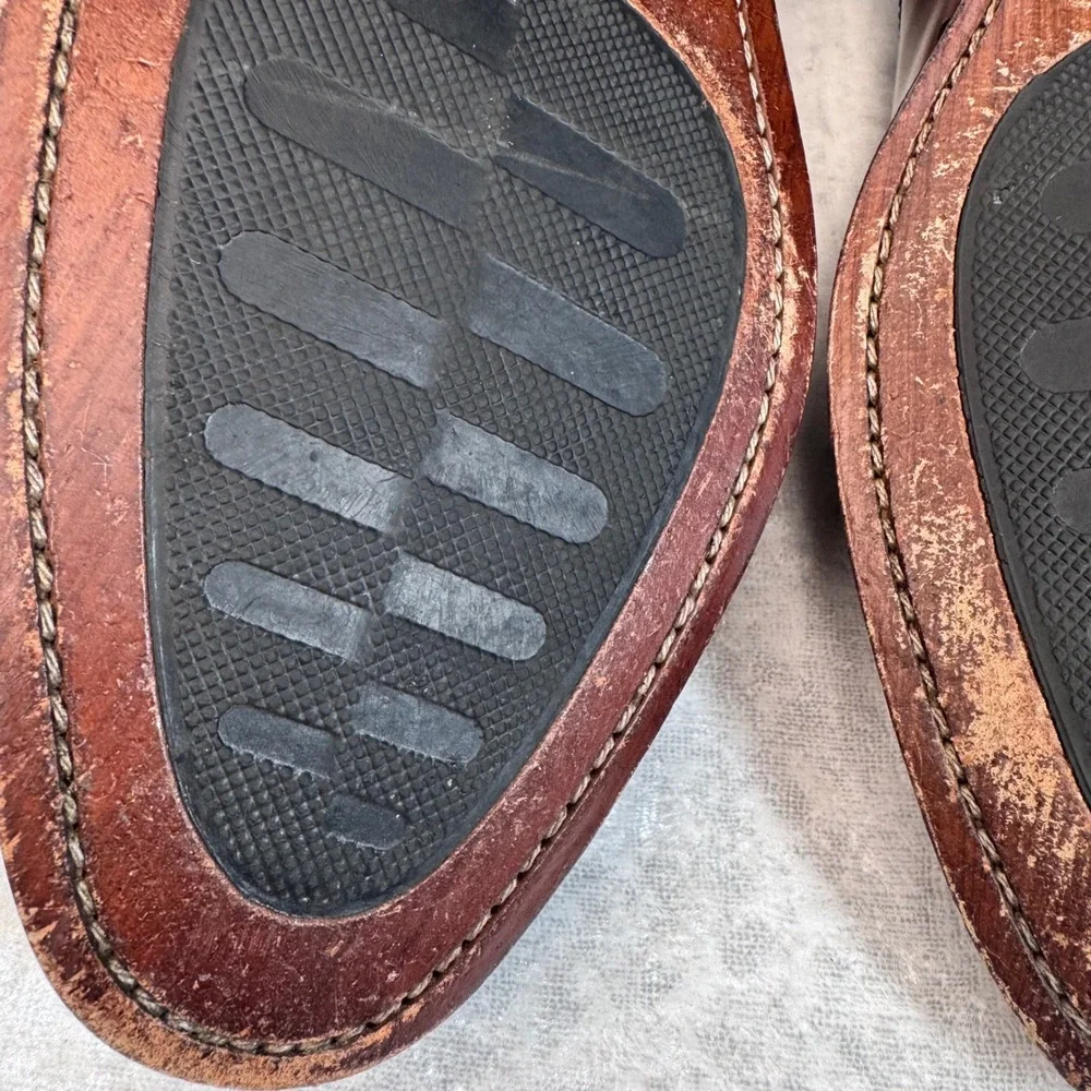 Florsheim Mens Brown Leather Cap Toe Oxford Dress Shoes Size 11.5‎ D